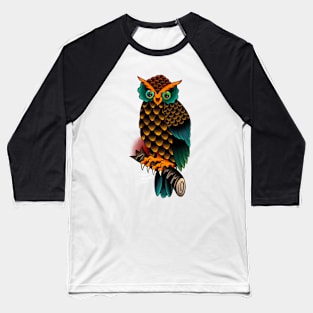 Inked Owl Baseball T-Shirt